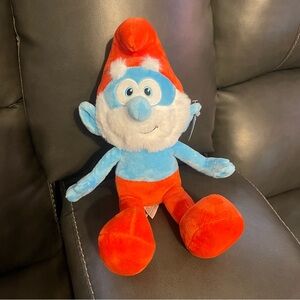 Papa Smurf plush toy 12 inch NWT